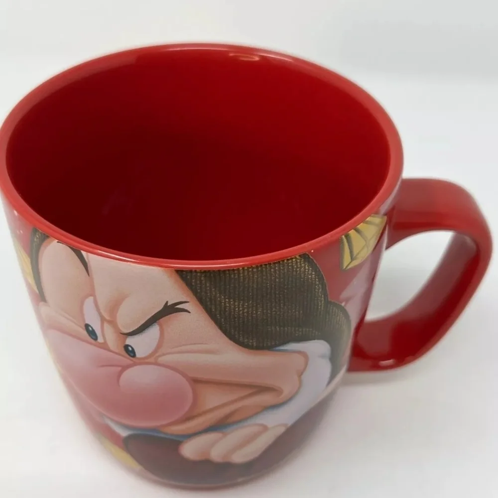 Disney Grumpy Coffee Mug Red 12 Ounce - Picture 4 of 4